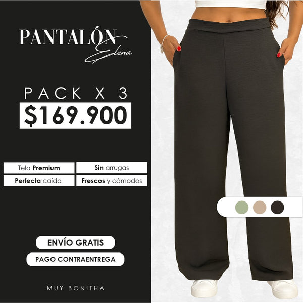 Pantalon Elena Pack x3